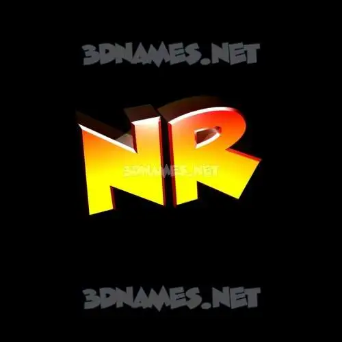 nr in Black Background style - 3D name wallpaper nr in Black Background style - 3D name wallpaper