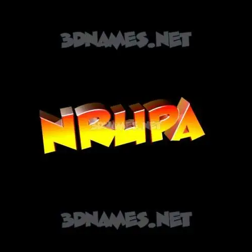 nrupa in Black Background style - 3D name wallpaper