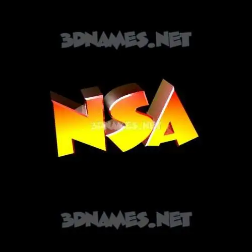 nsa in Black Background style - 3D name wallpaper nsa in Black Background style - 3D name wallpaper