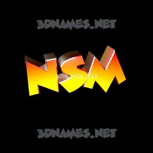 nsm in Black Background style - 3D name wallpaper nsm in Black Background style - 3D name wallpaper