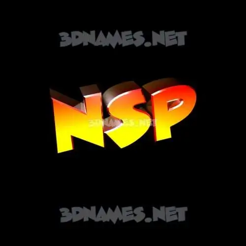 nsp in Black Background style - 3D name wallpaper nsp in Black Background style - 3D name wallpaper