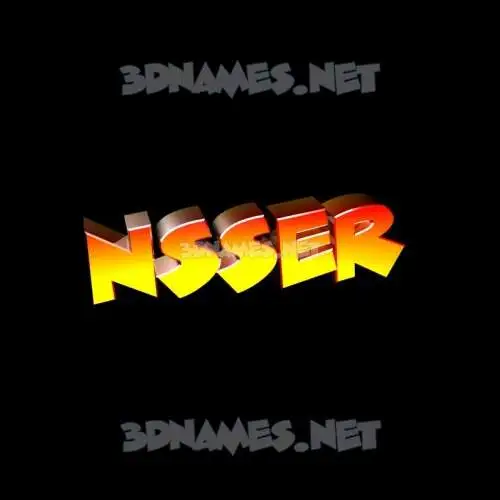 nsser in Black Background style - 3D name wallpaper nsser in Black Background style - 3D name wallpaper