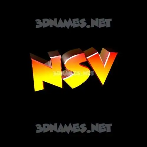 nsv in Black Background style - 3D name wallpaper nsv in Black Background style - 3D name wallpaper