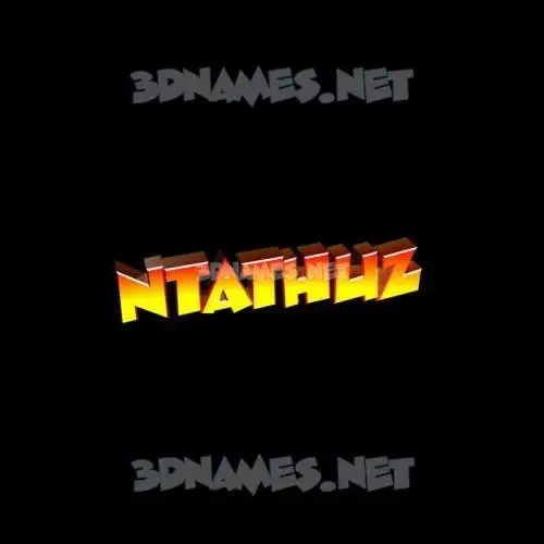 ntathuz in Black Background style - 3D name wallpaper ntathuz in Black Background style - 3D name wallpaper