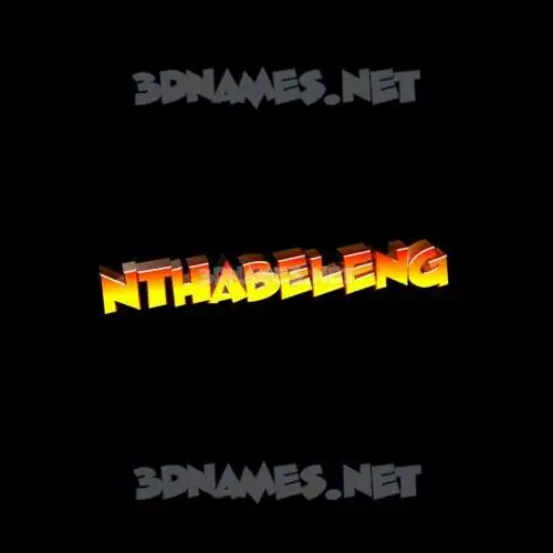 nthabeleng in Black Background style - 3D name wallpaper