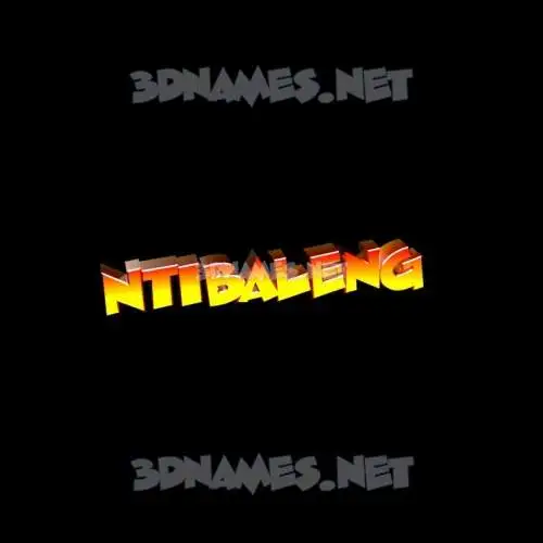 ntibaleng in Black Background style - 3D name wallpaper