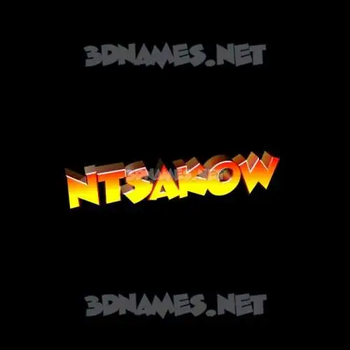 ntsakow in Black Background style - 3D name wallpaper ntsakow in Black Background style - 3D name wallpaper