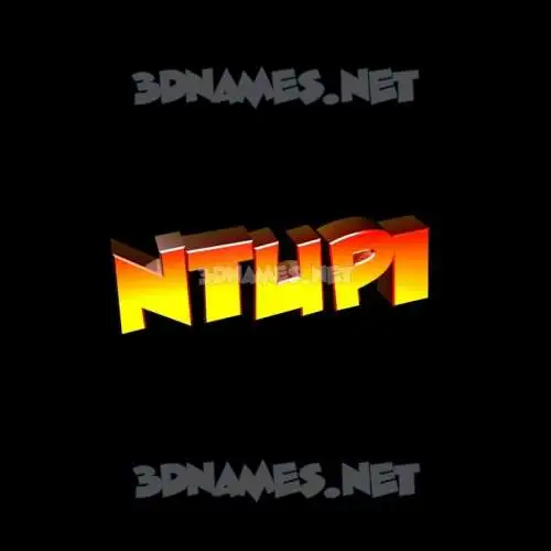 ntupi in Black Background style - 3D name wallpaper