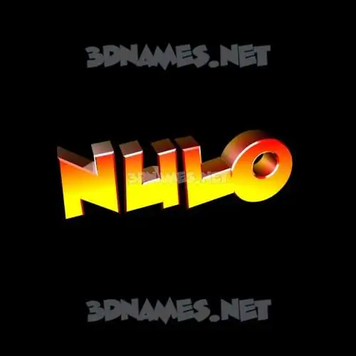 nulo in Black Background style - 3D name wallpaper