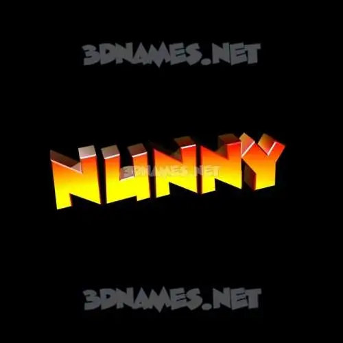 nunny in Black Background style - 3D name wallpaper nunny in Black Background style - 3D name wallpaper