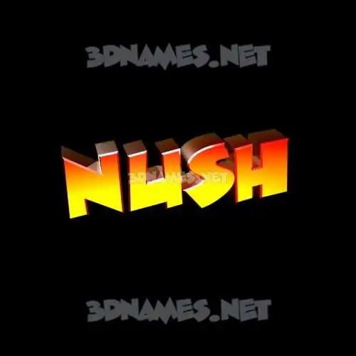 nush in Black Background style - 3D name wallpaper nush in Black Background style - 3D name wallpaper