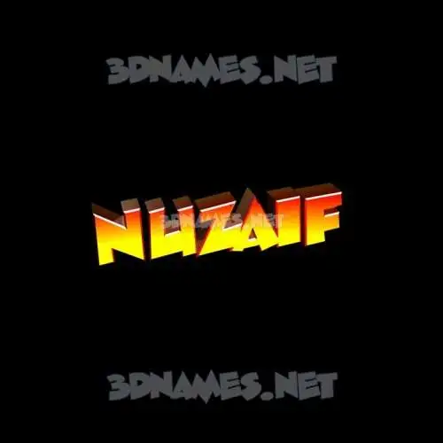 nuzaif in Black Background style - 3D name wallpaper nuzaif in Black Background style - 3D name wallpaper