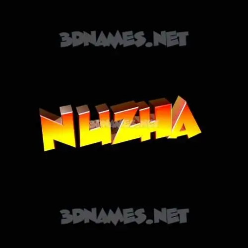 nuzha in Black Background style - 3D name wallpaper nuzha in Black Background style - 3D name wallpaper