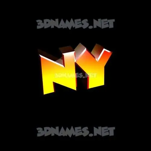 ny in Black Background style - 3D name wallpaper ny in Black Background style - 3D name wallpaper