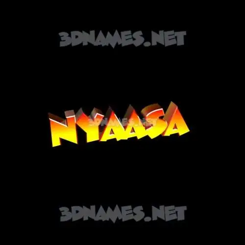 nyaasa in Black Background style - 3D name wallpaper nyaasa in Black Background style - 3D name wallpaper