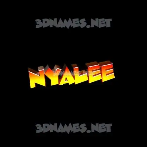 nyalee in Black Background style - 3D name wallpaper nyalee in Black Background style - 3D name wallpaper