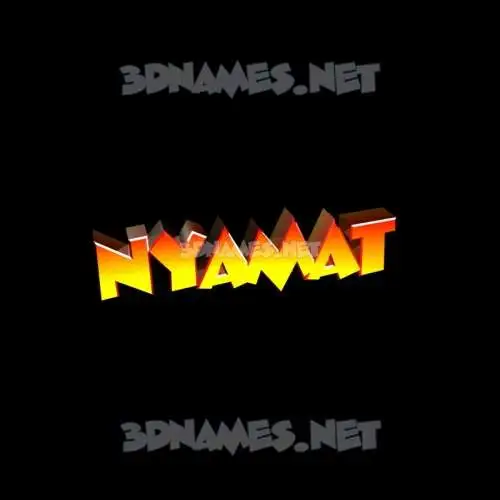 nyamat in Black Background style - 3D name wallpaper nyamat in Black Background style - 3D name wallpaper