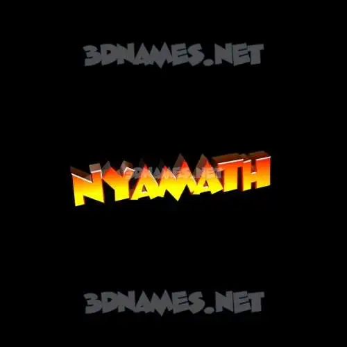 nyamath in Black Background style - 3D name wallpaper nyamath in Black Background style - 3D name wallpaper