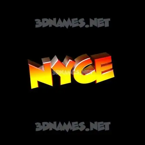 nyce in Black Background style - 3D name wallpaper nyce in Black Background style - 3D name wallpaper