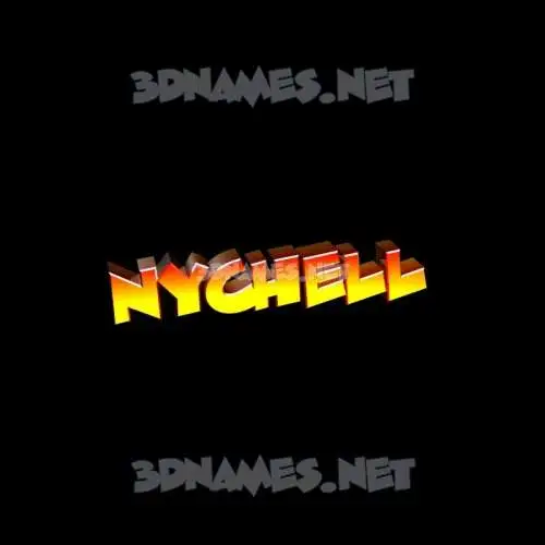 nychell in Black Background style - 3D name wallpaper nychell in Black Background style - 3D name wallpaper