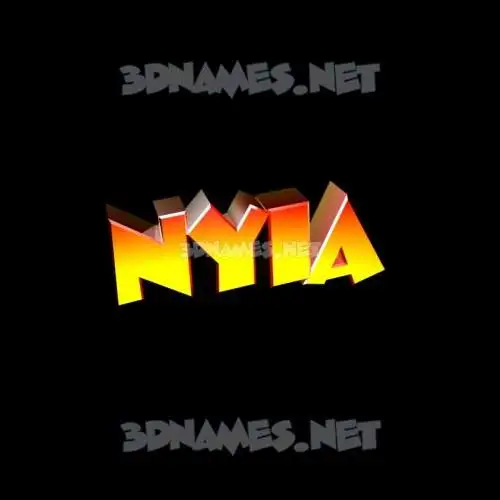 nyia in Black Background style - 3D name wallpaper nyia in Black Background style - 3D name wallpaper