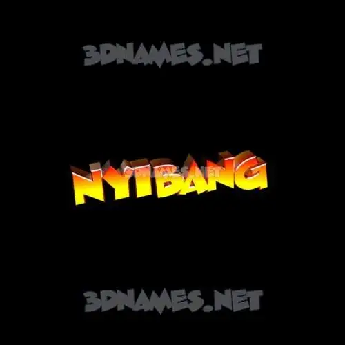 nyibang in Black Background style - 3D name wallpaper nyibang in Black Background style - 3D name wallpaper