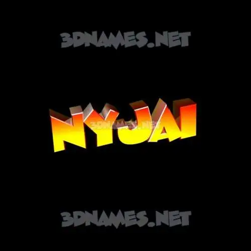 nyjai in Black Background style - 3D name wallpaper nyjai in Black Background style - 3D name wallpaper