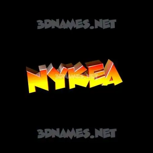 nykea in Black Background style - 3D name wallpaper nykea in Black Background style - 3D name wallpaper