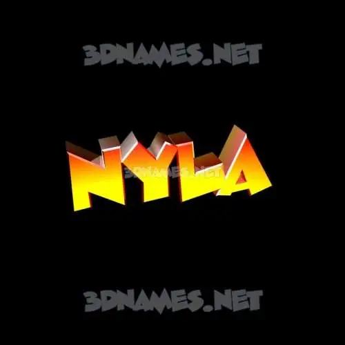 nyla in Black Background style - 3D name wallpaper nyla in Black Background style - 3D name wallpaper