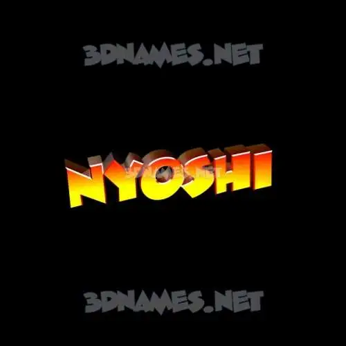 nyoshi in Black Background style - 3D name wallpaper nyoshi in Black Background style - 3D name wallpaper