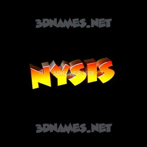 nysis in Black Background style - 3D name wallpaper nysis in Black Background style - 3D name wallpaper