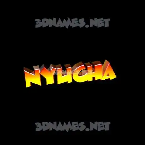 nyucha in Black Background style - 3D name wallpaper nyucha in Black Background style - 3D name wallpaper