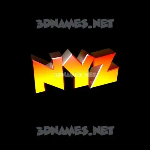 nyz in Black Background style - 3D name wallpaper