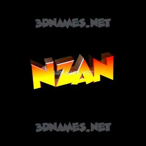 nzan in Black Background style - 3D name wallpaper nzan in Black Background style - 3D name wallpaper