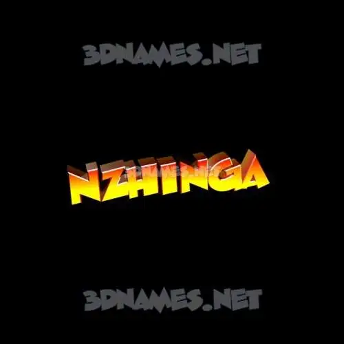 nzhinga in Black Background style - 3D name wallpaper nzhinga in Black Background style - 3D name wallpaper