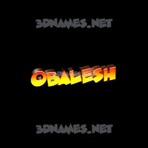 obalesh in Black Background style - 3D name wallpaper obalesh in Black Background style - 3D name wallpaper