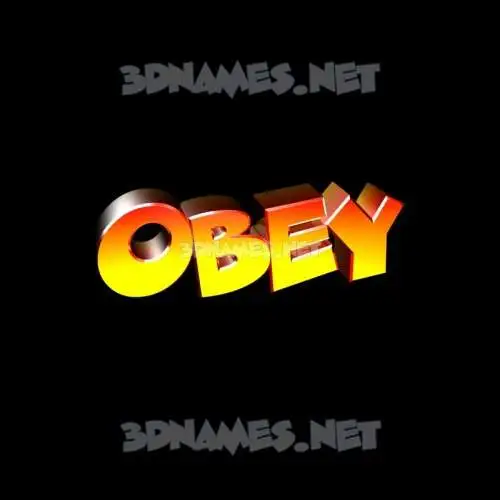 obey in Black Background style - 3D name wallpaper obey in Black Background style - 3D name wallpaper