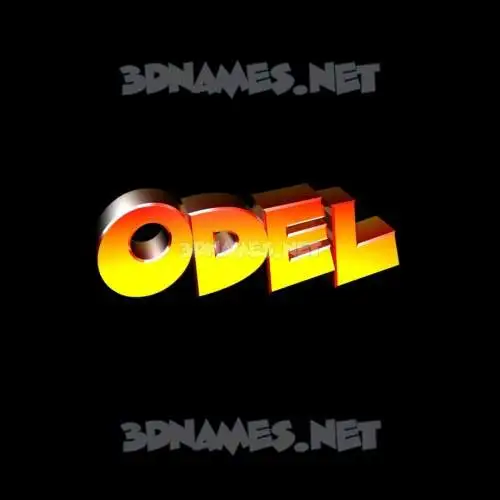 odel in Black Background style - 3D name wallpaper odel in Black Background style - 3D name wallpaper