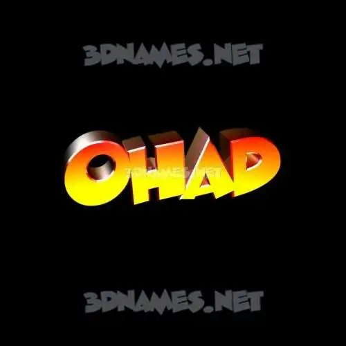 ohad in Black Background style - 3D name wallpaper