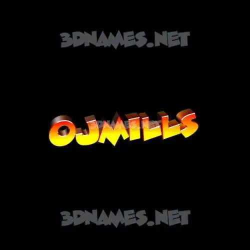 ojmills in Black Background style - 3D name wallpaper ojmills in Black Background style - 3D name wallpaper