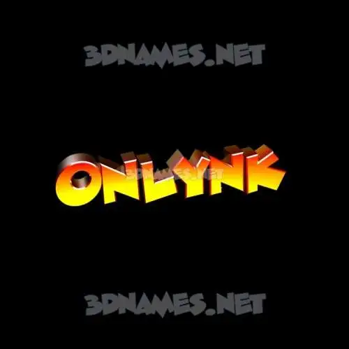 onlynk in Black Background style - 3D name wallpaper
