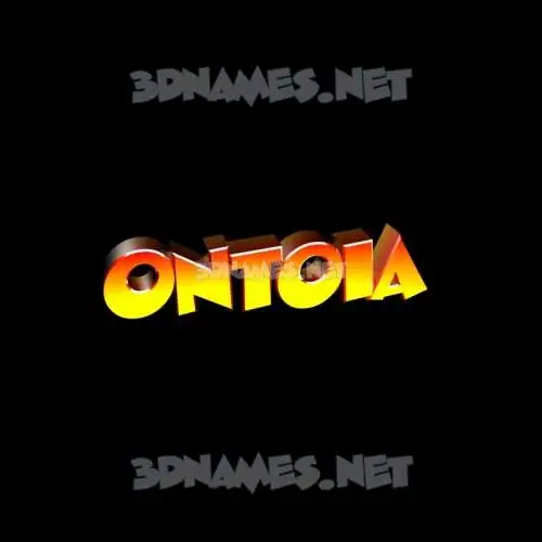ontoia in Black Background style - 3D name wallpaper