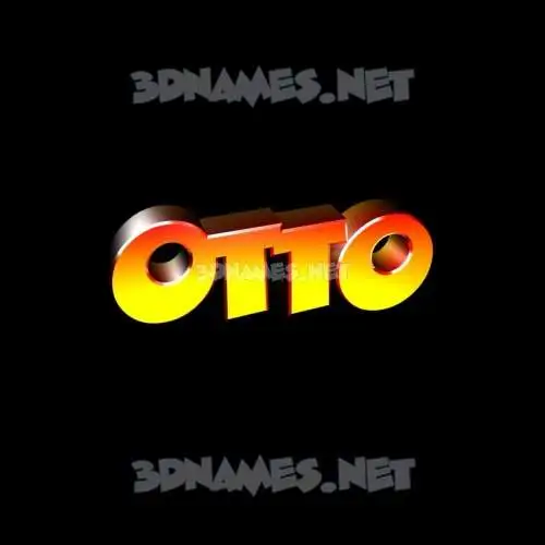 otto in Black Background style - 3D name wallpaper