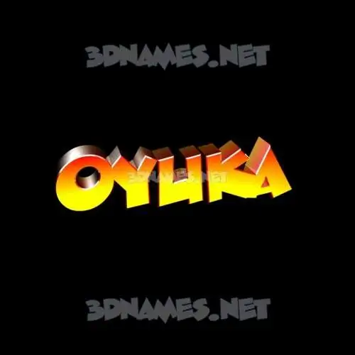 oyuka in Black Background style - 3D name wallpaper