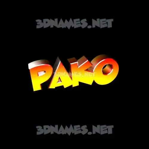 pako in Black Background style - 3D name wallpaper pako in Black Background style - 3D name wallpaper