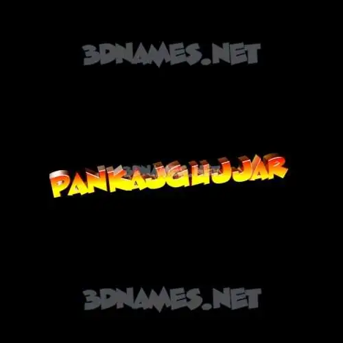 pankajgujjar in Black Background style - 3D name wallpaper