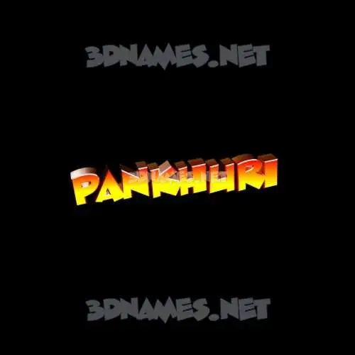 pankhuri in Black Background style - 3D name wallpaper