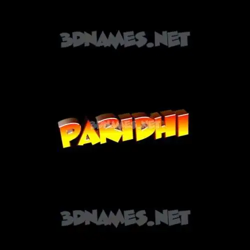 paridhi in Black Background style - 3D name wallpaper