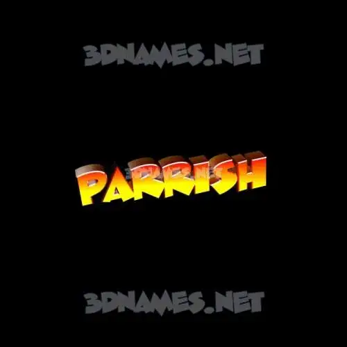 parrish in Black Background style - 3D name wallpaper