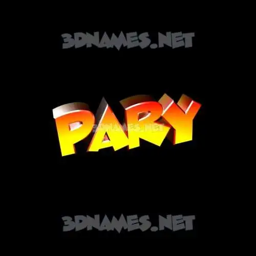pary in Black Background style - 3D name wallpaper pary in Black Background style - 3D name wallpaper